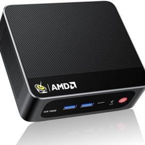 Beelink SER5 Max Mini PC - AMD Ryzen 7 6800U, 24GB RAM, 500GB SSD, 4K Triple Display, Perfect for Home Office & Gaming