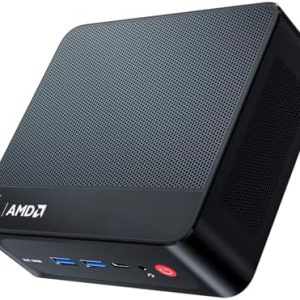 Beelink SER5 Mini PC, AMD Ryzen 5 5500U, 16GB DDR4 RAM, 500GB NVMe SSD, 4K Triple Display, WiFi 6, Ideal for Home Office